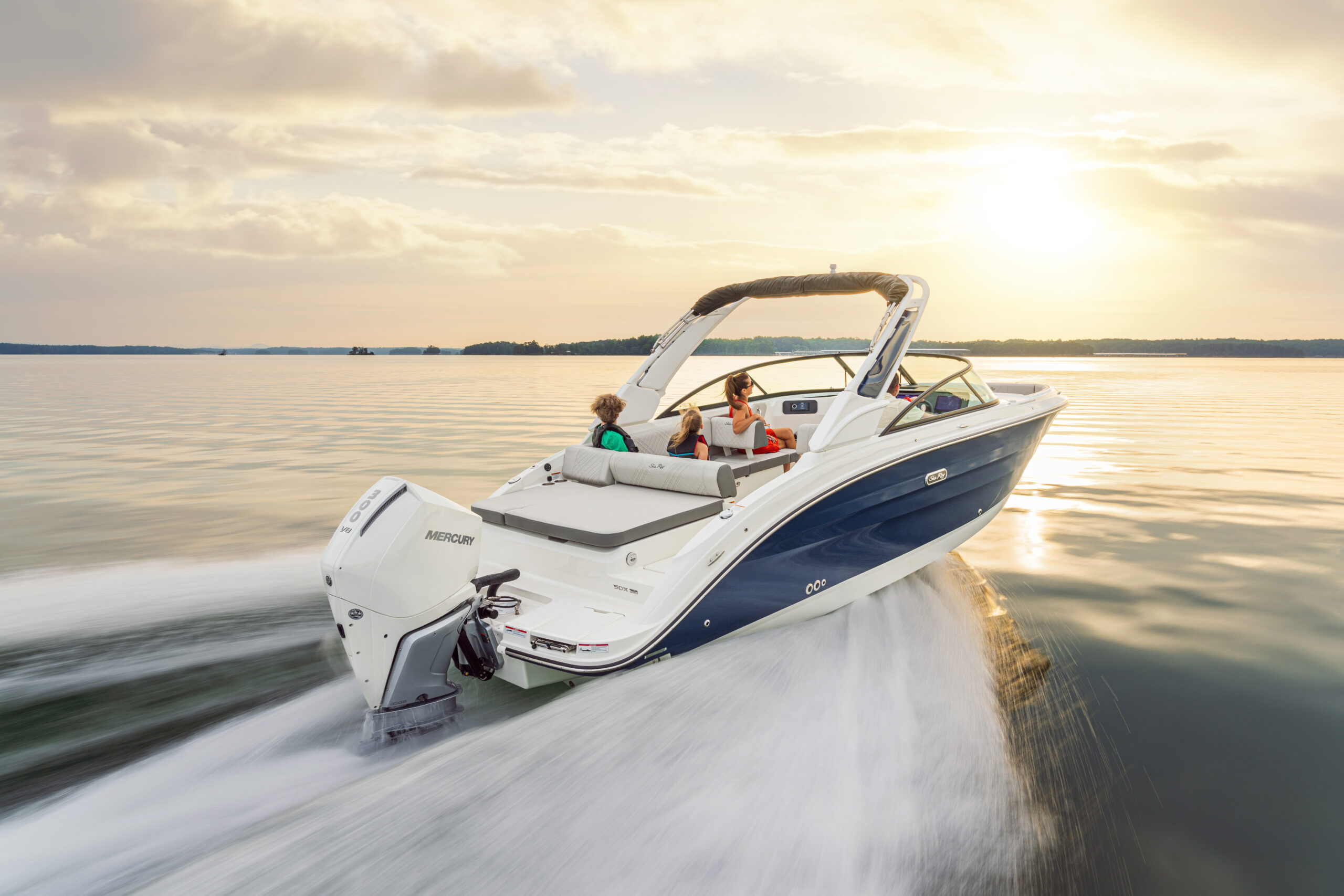 SDX 250 Outboard at sunset
