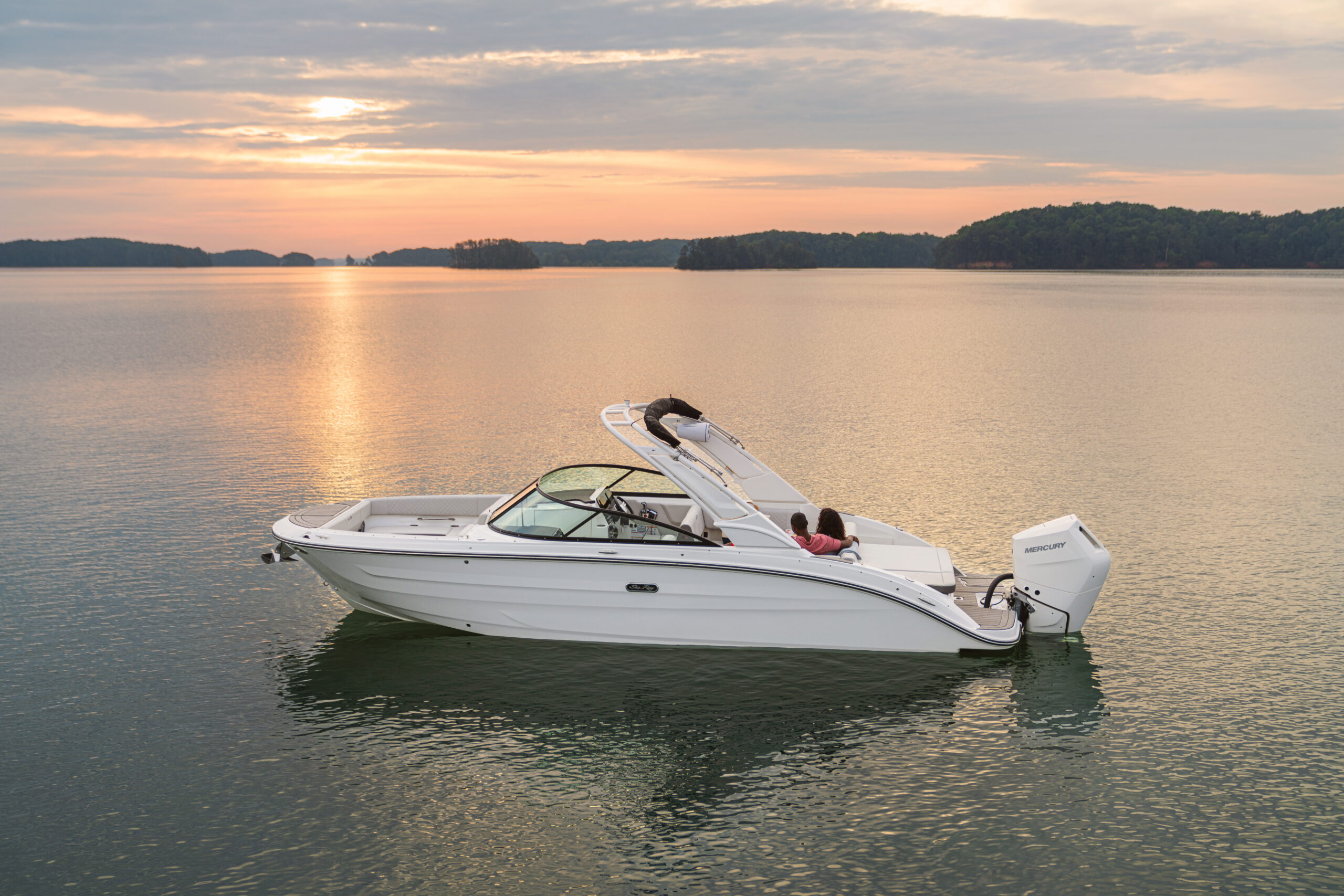 SDX 270 Outboard at sunset