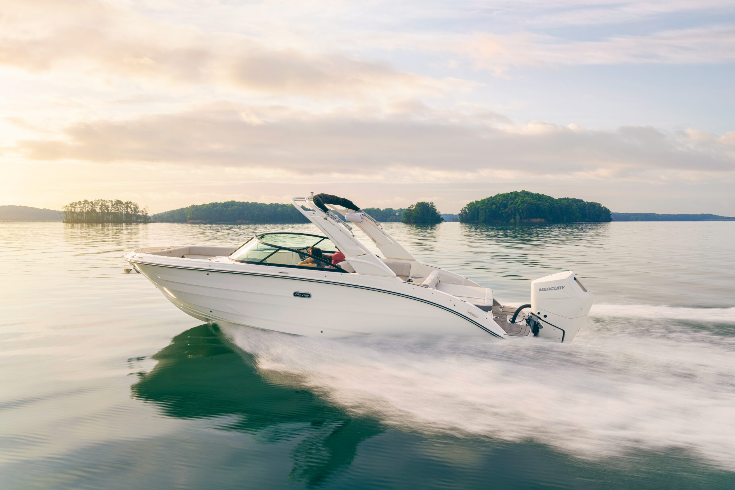 SDX 270 Outboard at sunset