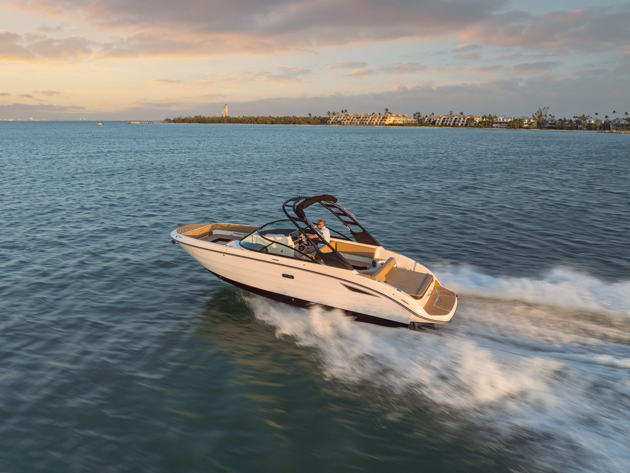 SDX 270 aerial view at sunset