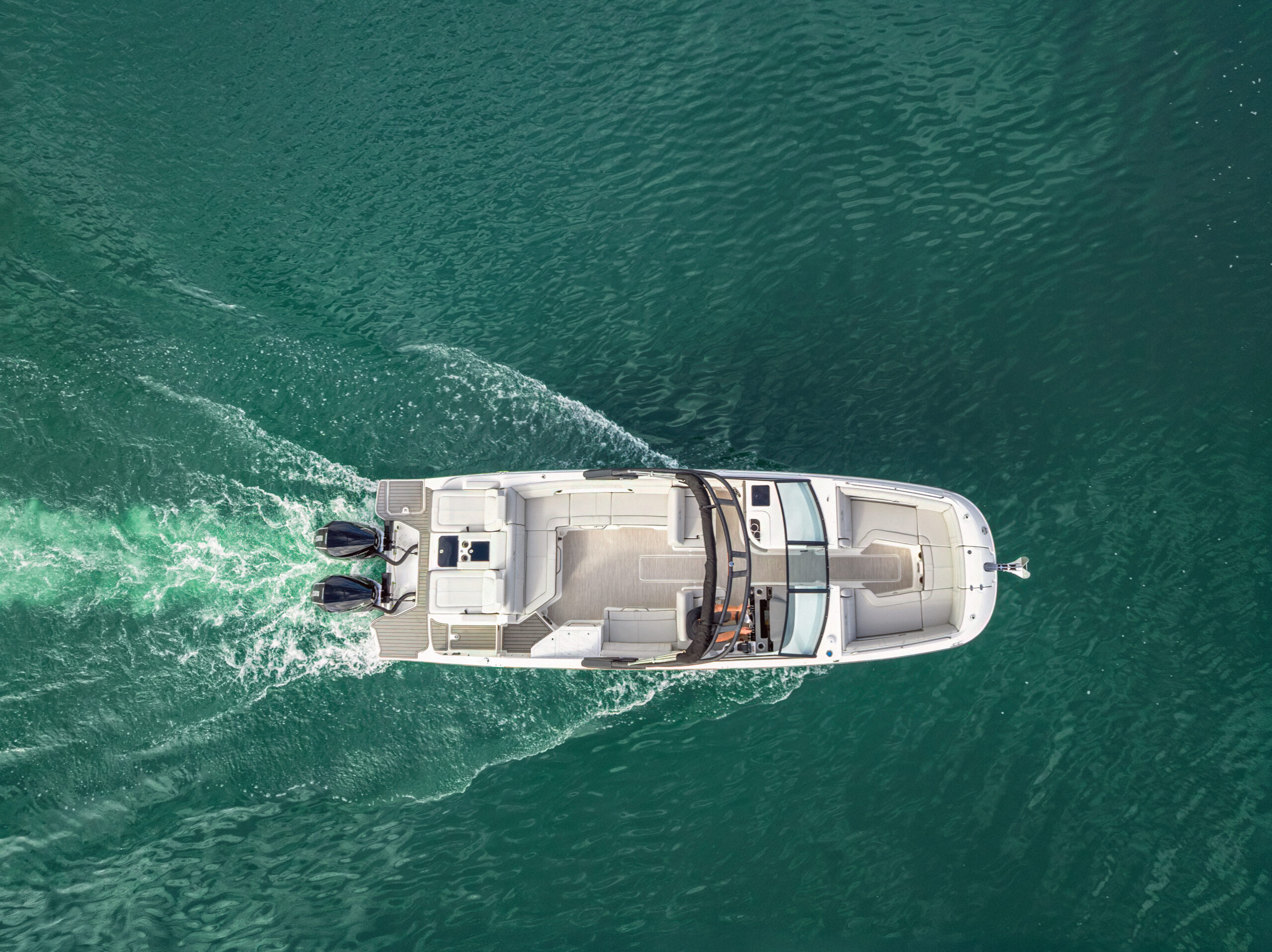 Aerial view of an SDX 290 Outboard