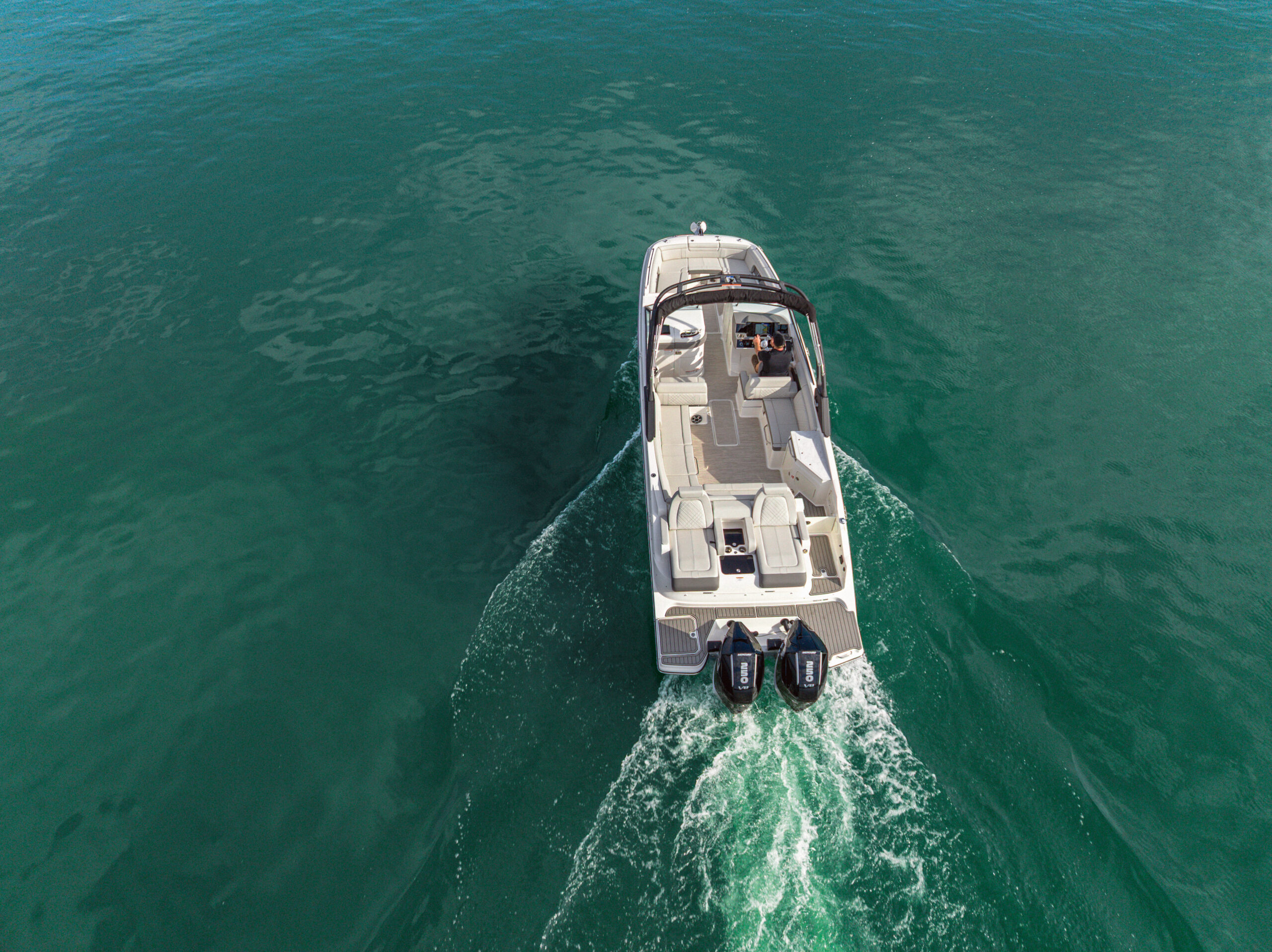 Aerial view of an SDX 290 Outboard